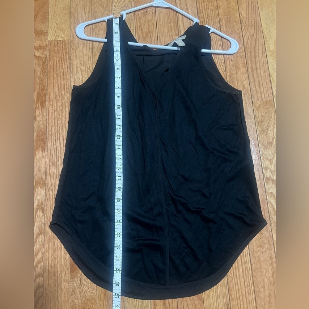 Banana Republic sleeveless mixed medium tank shirt top women’s size S black - Picture 3 of 6